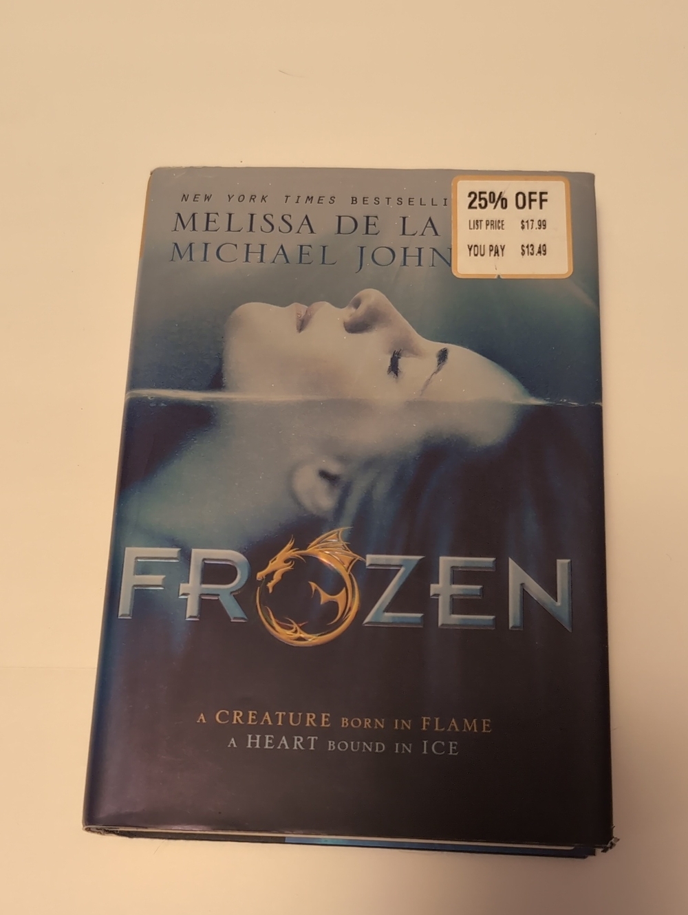 Frozen by & Michael Johnston - Blue Hardcover Book